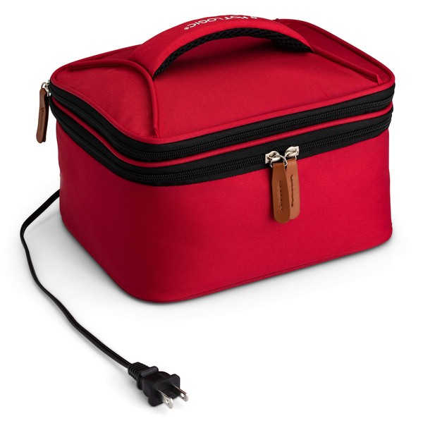HotLogic 16801169-RD Food Warming Tote Lunch Bag Plus 120V, Red