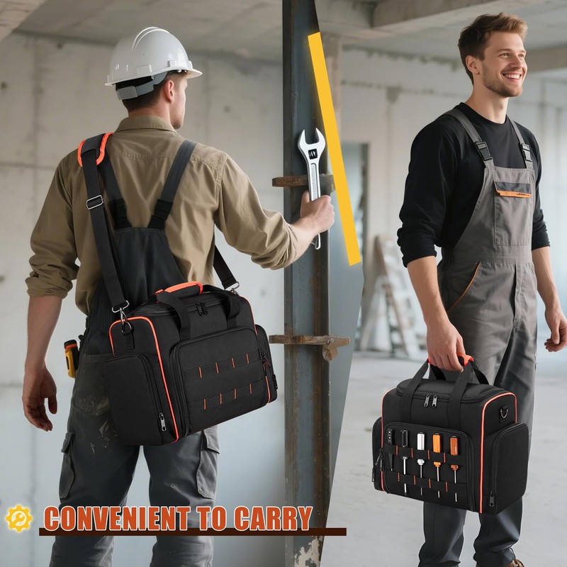 Marscamd Tool Bag with 3 Removable Cases, 2 Layers Tool