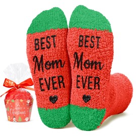 HAPPYPOP Christmas Gifts Socks for Women - Secret Santa Socks Xmas Stocking Stuffers for Her Mom, Mother Christmas Gifts