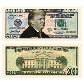 Universal Affect - Trump 2020 Re-Election Presidential Dollar Bill - Each Bill Comes in a Deluxe Semi-Rigid Currency Holder - Made in The USA (2)