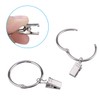OOTSR Pack of 30 Curtain Rings with Clips, Metal Curtain