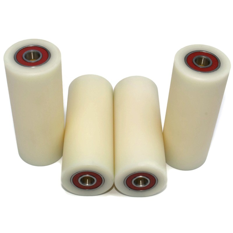 Set of 4 castors with ball bearings, nylon and polyamide