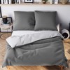 Wolkenfeld Bed Linen 135 x 200 cm, Grey Anthracite, Oeko-Tex
