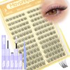 Natural Lash Clusters Kit 8-12MM Short Cluster Eyelash Extensions Kit