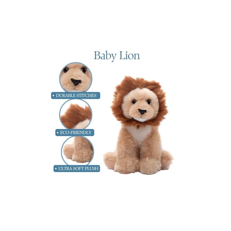 The Petting Zoo Lion Stuffed Animal Plushie, Gifts for Kids,