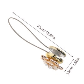 Operitacx Curtain Tiebacks Rope Magnetic Tiebacks Fabric Magnets Easy to Use Home Decorative