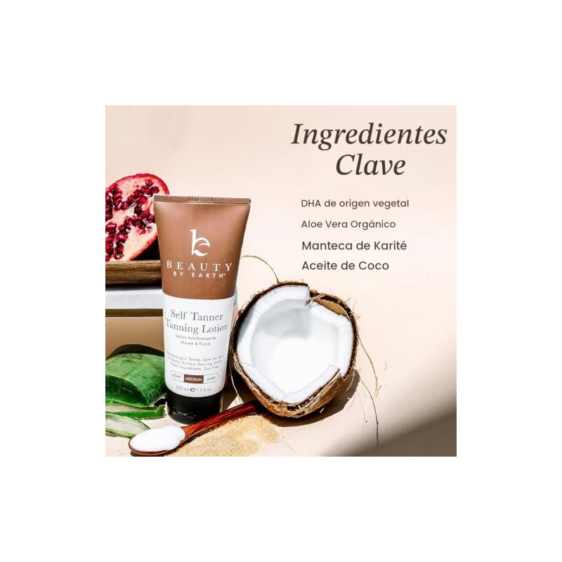 Self Tanner with Organic & Natural Ingredients, Tanning Lotion, Sunless