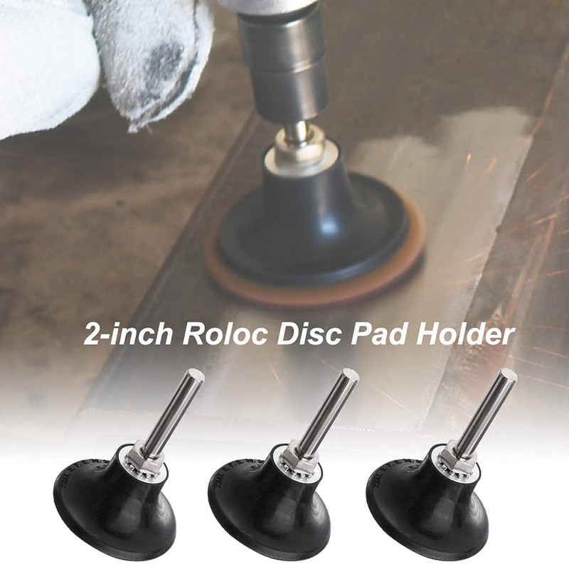 Saipor 3 Pcs 2 Inch Roll Lock Disc Pad Holder