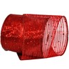 Morex Ribbon Twinkling Ribbon, 4" x 10 Yd, Red
