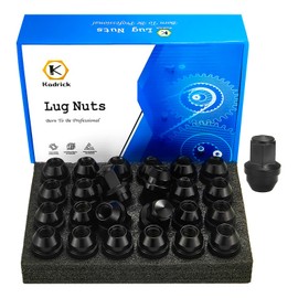 Kadrick 24Pcs M14x1.5 Lug Nuts Replacement for Ford Expedition/F-150 2015-2024, One-Piece Solid Black OEM Factory Style Large Acorn Seat Wheel Nuts for Lincoln 2016-2021 MKX, Anti-Rust Updated…