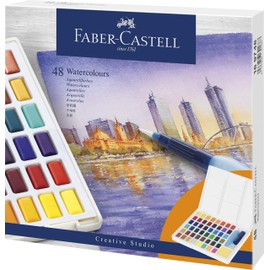 Faber-Castell Watercolour Paints in Pots Pack of 48