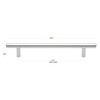 GlideRite 6-5/16 in. 160mm Center to Center Solid Cabinet Bar