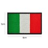 Pack 2Pcs Patches Italy Patch Flag Patches Hook and Loop