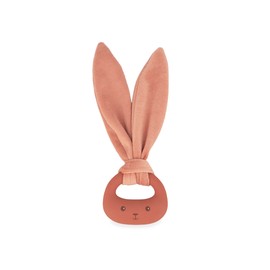 Kaloo - Lapinoo - Baby’s Teething Ring - Terracotta Colour - Rabbit Ring - PVC and BPA-Free - Double Texture - Baby Accessory - 0 Months +, K218009