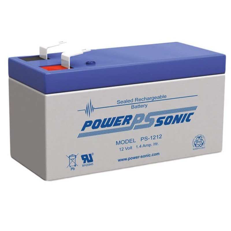 Power-Sonic Rechargeable Sealed Lead Acid Battery PS-1212 12V 1.4 AH