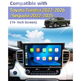 PZK Car Phone Mount for Toyota Tundra 2022-2025 2026 /Sequoia 2023-2025 2026 Accessories 14-Inch Screen Compatible with Magsafe Car Phone Holder 360° Rotation Hands Free Not Affect Air Vent