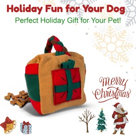 LavaRose Interactive Snuffle Mat Puzzle Toy for Dogs - Large Soft Plush Treat Ball with Hidden Pockets for Dog Enrichment & Boredom Relief - Ideal for any dog or puppy from 8 Weeks - Perfect Dog Chris