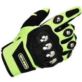 Touch Screen Compatible Windproof Protection Gloves Bike Cycling One Size Fits All (Fluorescent Yellow)