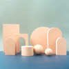 STKMELON 9pcs Beige Foam Cube Photo Booth Props for Food,