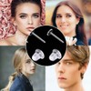 200 Pairs Clear Earrings, Clear Plastic Earring Backs for Sports,