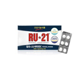 알유21(RU-21) 비타민C 750mg x 6정 RU-21 Vitamin C 750mg x 6 Tablets