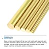 MECCANIXITY 8pcs Brass Rods (2mm) 1/16 Inch x (100mm) 4