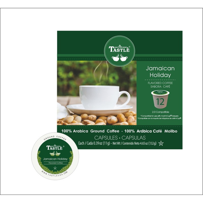 Cafe Tastlé Jamaican Holiday Single Serve Coffee, 12 Count