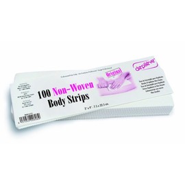 Depileve Body Wax Strips - Hair Removal Waxing Strips for Legs, Arms, Underarms and Bikini - Nonwoven - Pack of 100