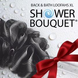 Shower Bouquet Loofah-charcoal Back-scrubber  Bath-sponges By Shower Bouque