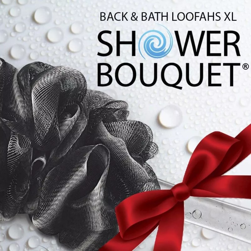 Shower Bouquet Loofah-charcoal Back-scrubber Bath-sponges By Shower Bouque
