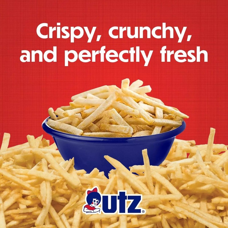 Utz Potato Stix, Original – 15 Oz. Canister – Shoestring