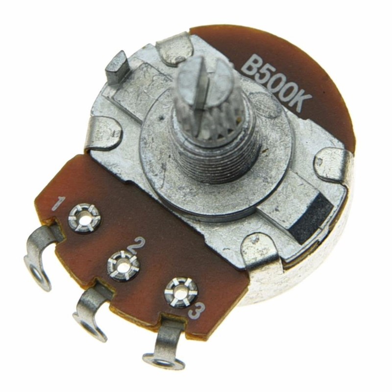 Dopro 5pcs Linear Guitar Pots Volume 500K Electric Guitar Large