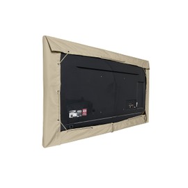 Covermates Outdoor TV Cover – Weatherproof & Water-Resistant 300D Polyester, Adjustable Drawcord Closure, UV-Resistant, All-Weather Patio Television Protector, 36-41 Inches, Khaki