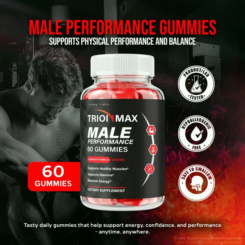 Sigma Times Trion Max Gummies for Men - TrionMax Male