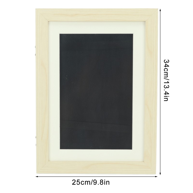 Kids Art Frame Composite Wood Front Opening Changeable Magnetic Picture