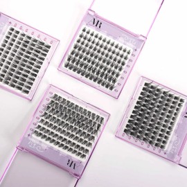 US Local Stock Lash Clusters Kit Wispy DIY Lash Extension Kit 10-16mm Cluster Eyelash Extensions with Bond and SealFalse Eyelashes Style: Natural, length: Mix, package: Kit-2