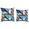 Golden Gate Bridge Digital Artwork Photo Collage Throw Pillow