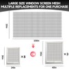 Window Screen Door Repair/Replacement Kit,59" x158" Adjustable Durable Fiberglass Window