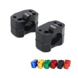 IUVWISN Motorcycle Handlebar Mounts CNC Handlebar Riser Grip Clamps 28mm Universal for SX EXC XC CRF YZF KXF KLX RMZ DRZ KX RM YZ Pit Dirt Bike Motocross Enduro Black