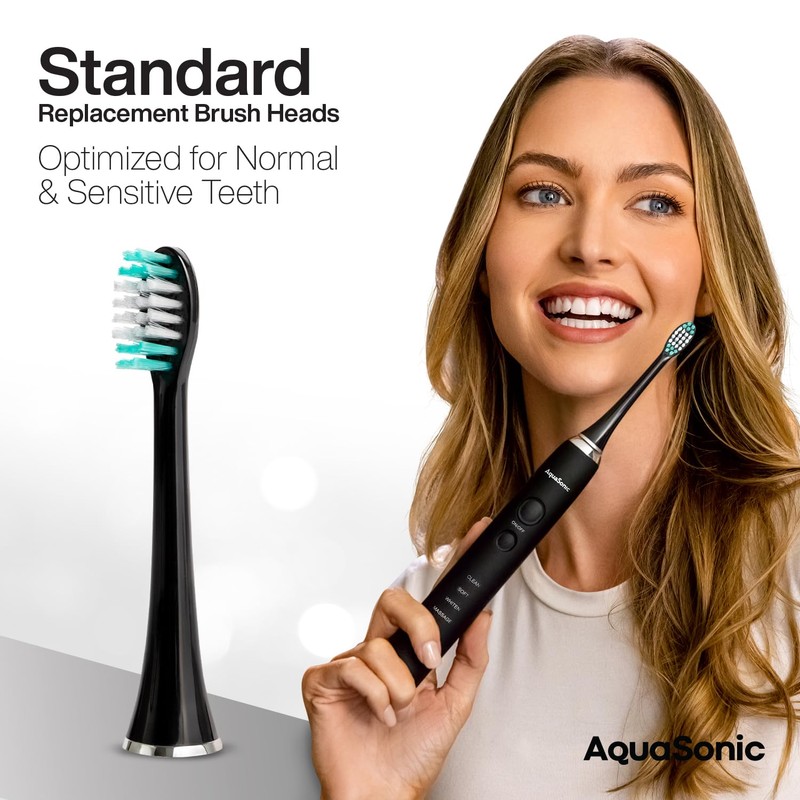 AquaSonic Standard Replacement Brush Heads | ADA Accepted | for