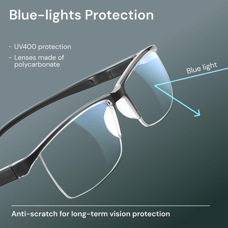 Gaoye Executive Style Reading Glasses Men - Durable Readers with