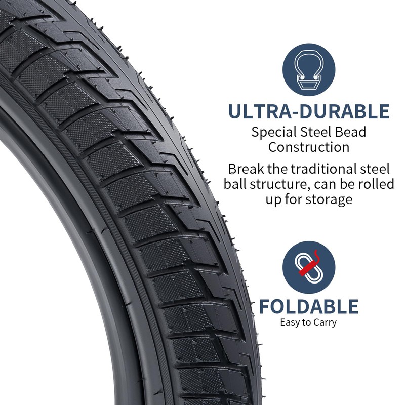 YunSCM YS-125 20 2.35 Tires, 20 x 2.35 60-406 Bicycle
