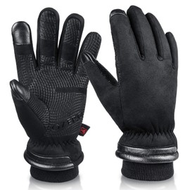 OZERO Winter Gloves Waterproof -30 C Thermal, Touchscreen Thick Glove for Men Women in Canada Cold Snap (M)