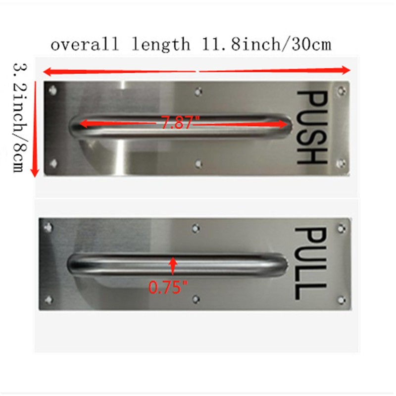 suermany 304 Stainess Steel Door Handle, Push and Pull Plate