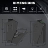 Biometric Handgun Gun Safe for Nightstand, Desk, Bed Side, Wall,Truck