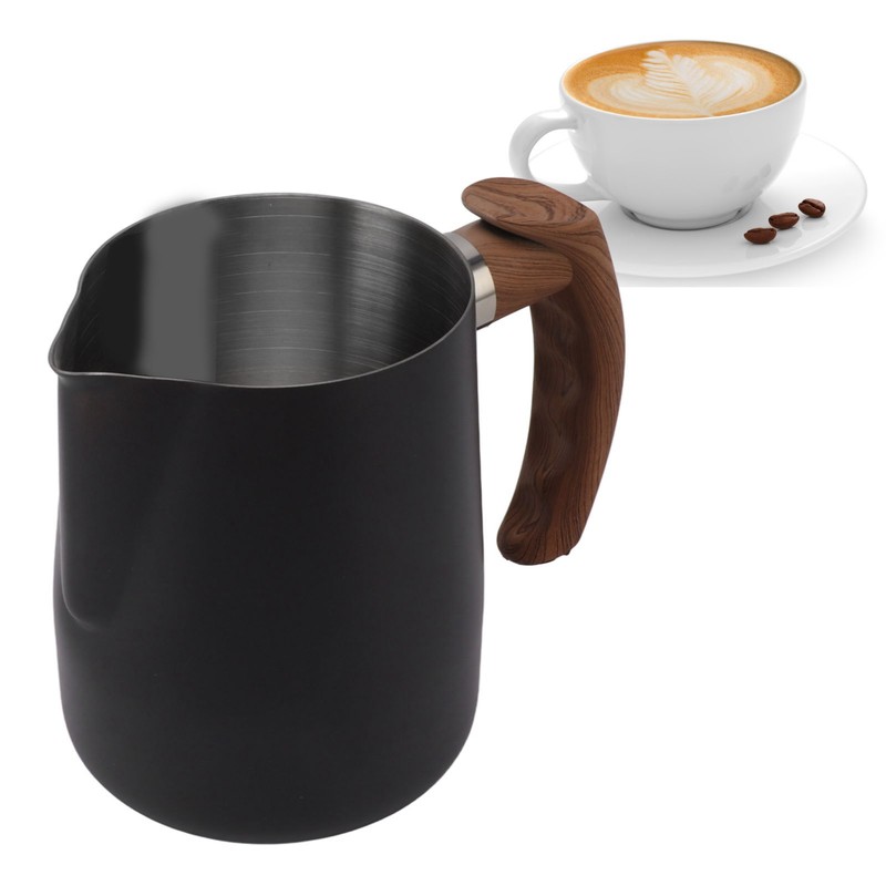 Milk Frothing Cup Inner Scale 304 Stainless Steel Dripless Spout