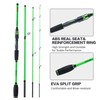 4 Piece Travel Spinning Fishing Rods Portable 4 Sections Lightweight
