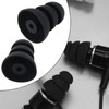 eMagTech 6 Pairs 3 Flange Noise Reducing Earplugs with 2mm