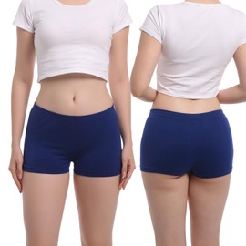Anweuoko Seamless Boyshort Underwear For Women Nylon Spandex Boyshorts Panties Soft Stretch Boy Shorts Underwear For Women Size M Pack 6
