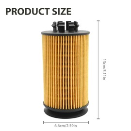 Hoypeyfiy QC000001 Oil Filter Kit Replacement for Mitsubishi Fuso Canter FE130 FE160 FEC72S 2012 2013 2014 2015 2016 2017 2018, Replaces LF16330, WL10232, P40037, 504385104, 15208-HJ00A